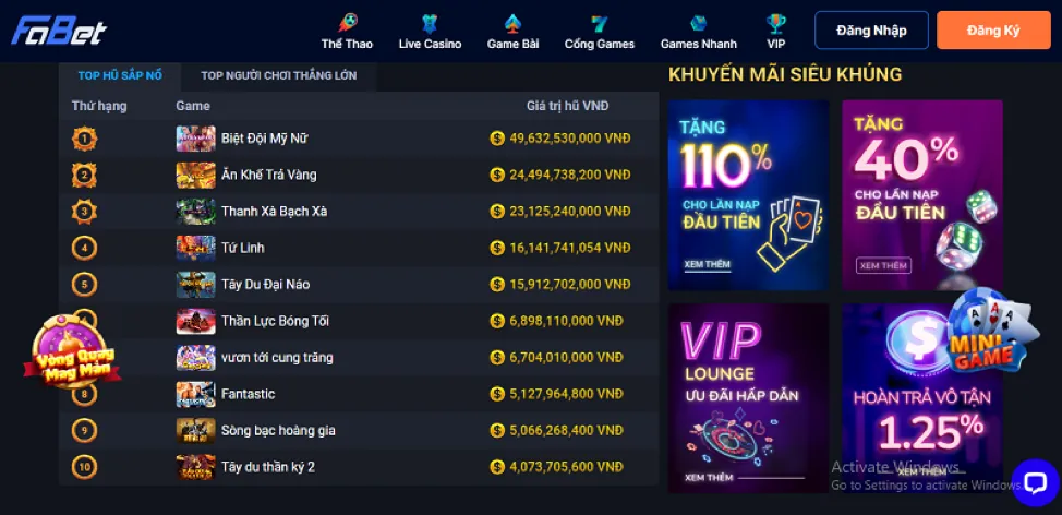 Hướng dẫn đặt cược thể thao 39bet